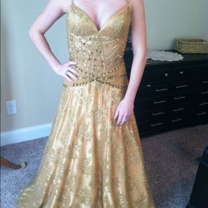 Gold Prom Dress